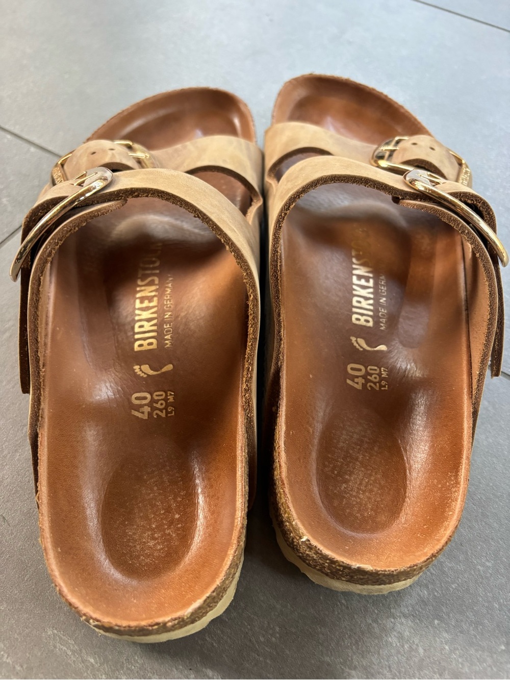 Birkenstock Arizona Big Buckle Oiled Leather in cognac size 9-9.5 (EU 40) - Picture 7 of 7
